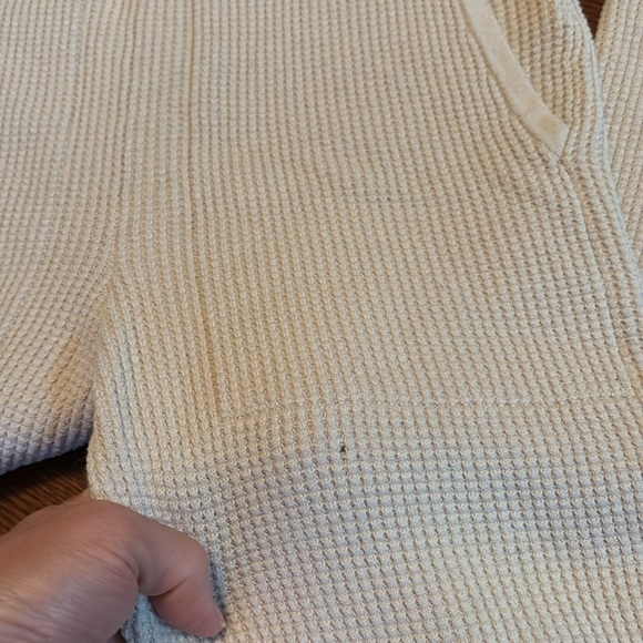 White + Warren XS Waffle Knit Lounge Pants Joggers. Cream. Heavyweight - Picture 10 of 10